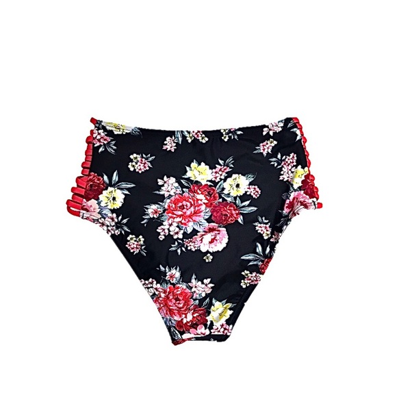 NWT Decree Floral HighWaist Cheeky Bikini Swimsuit - Picture 8 of 16